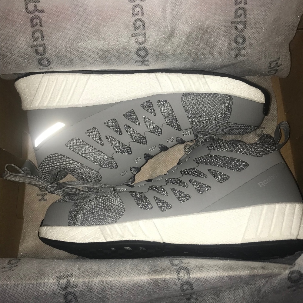 Womens Reebox Fusion Flexweave Work Comp Toe Mid-Cut